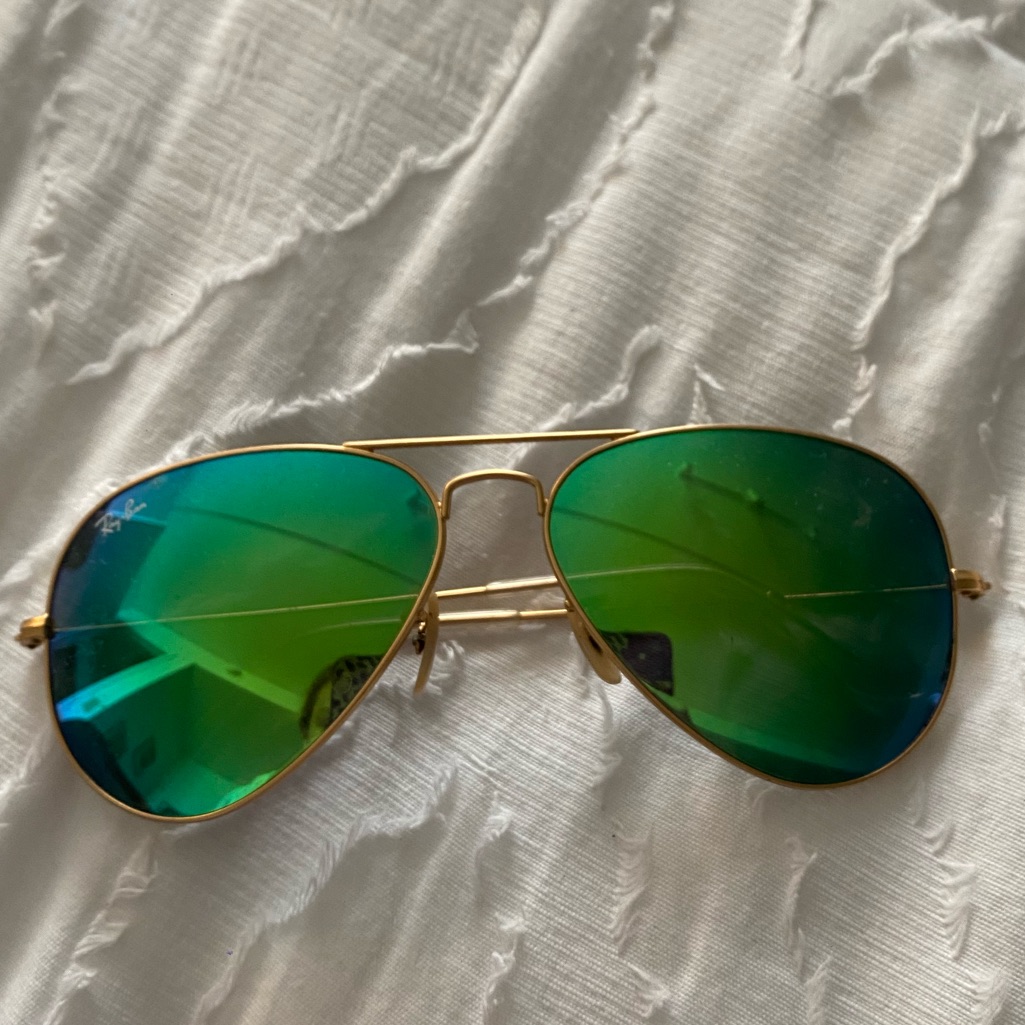 Green Ray-Ban Aviators